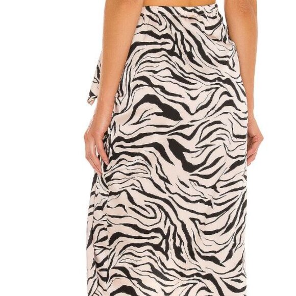 Show Me Your Mumu Zebra "Wrap Me Up" Skirt - Picture 2 of 7
